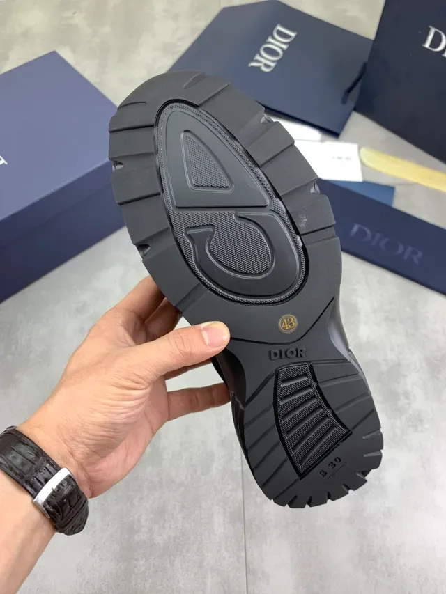 Dior B30 Black Knit Slip-On Lifestyle Sneakers 3