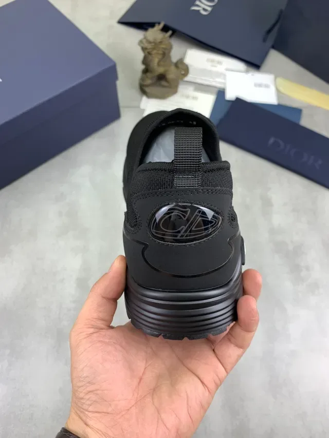 Dior B30 Black Knit Slip-On Lifestyle Sneakers 4
