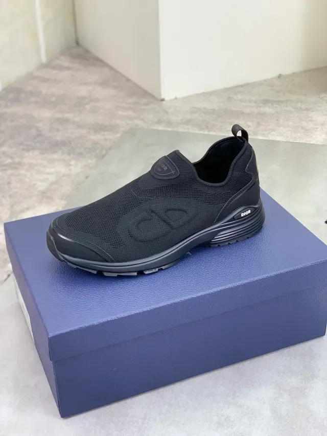 Dior B30 Black Knit Slip-On Lifestyle Sneakers 5
