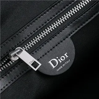 Dior Beige Black Monogram Canvas Leather Trim Saddle Bag 3