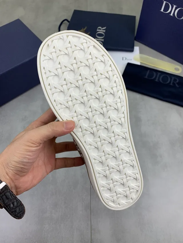 Dior Beige Gray Monogrammed Canvas Low-Top Lifestyle Sneakers 2