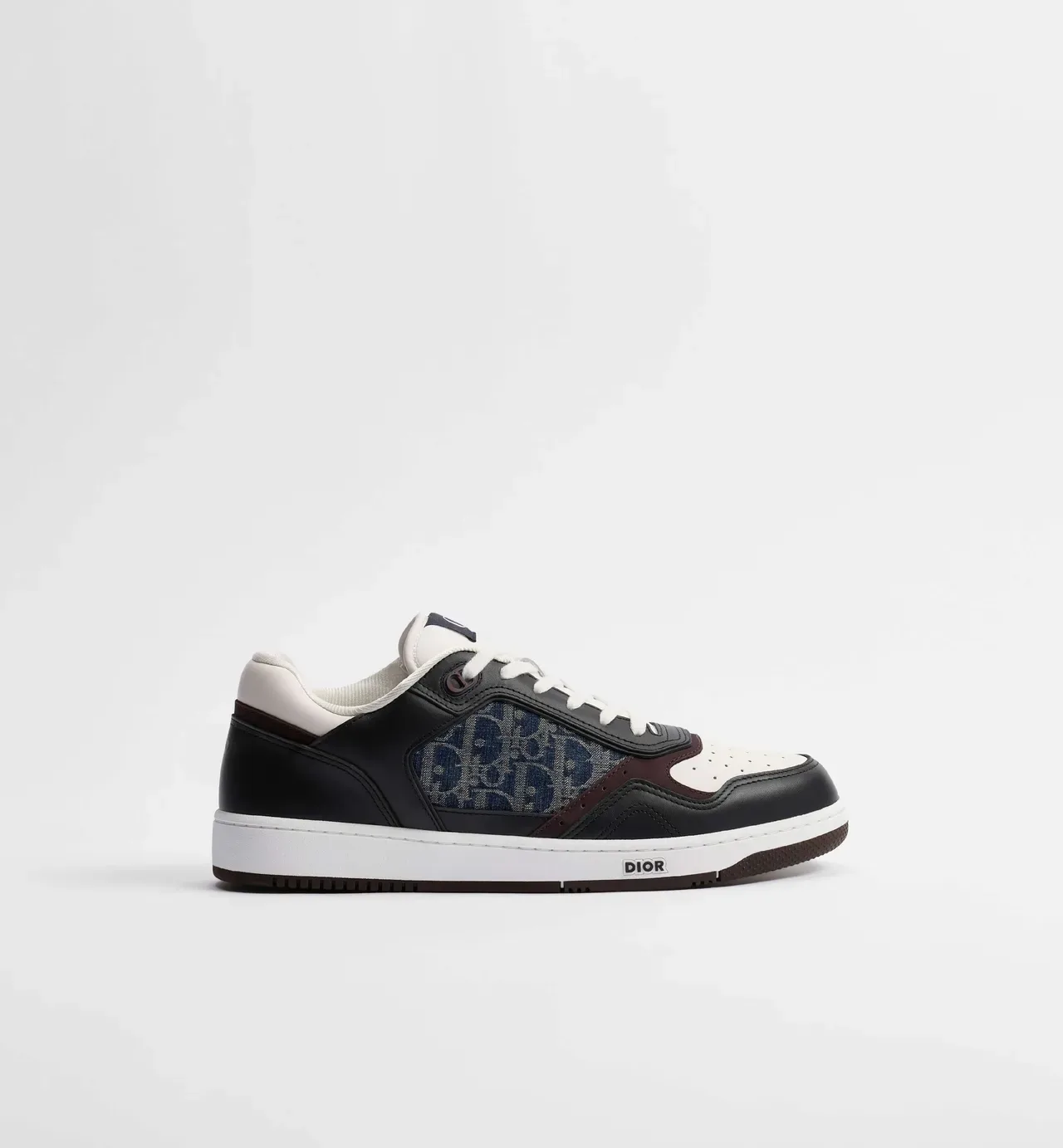 Dior Black White Low-Top Mixed-Material Lifestyle Sneakers 5