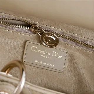 Dior Lady Dior Bolsa Tote com alça superior em borgonha com canage acolchado 2