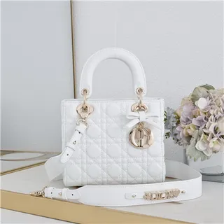 Dior Lady Dior Bolsa Tote com alça superior em borgonha com canage acolchado 19