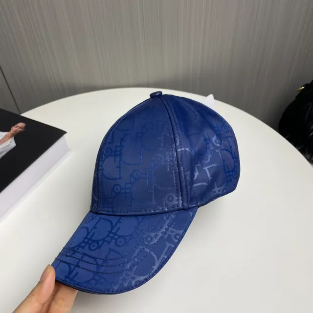 Dior Oblique Black Beige Structured Six-Panel Tonal Monogram Print Baseball Cap 3