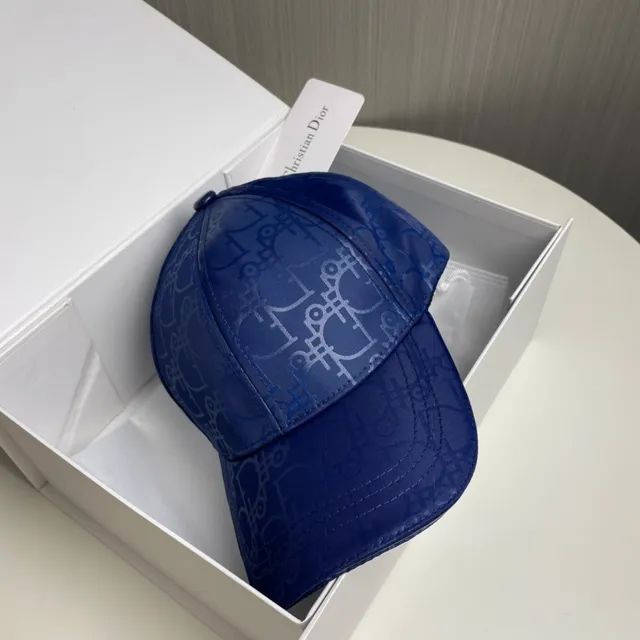 Dior Oblique Black Beige Structured Six-Panel Tonal Monogram Print Baseball Cap 9