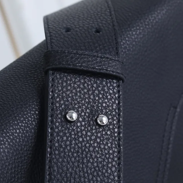 Dior Saddle Bag Black Pebbled Leather Crossbody Bag 5