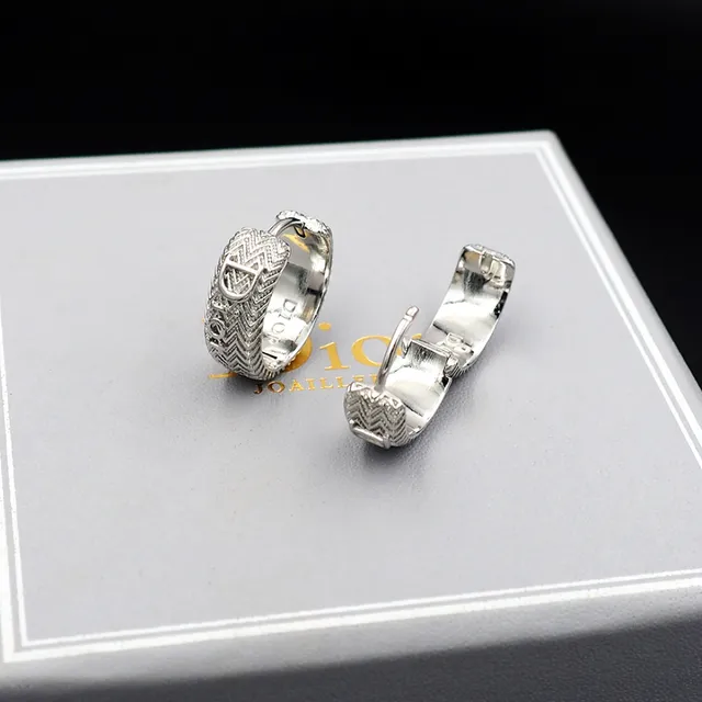 Dior Tribales Chevron Monogram Silver Rings 4