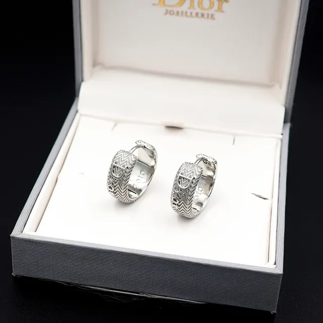 Dior Tribales Chevron Monogram Silver Rings 11