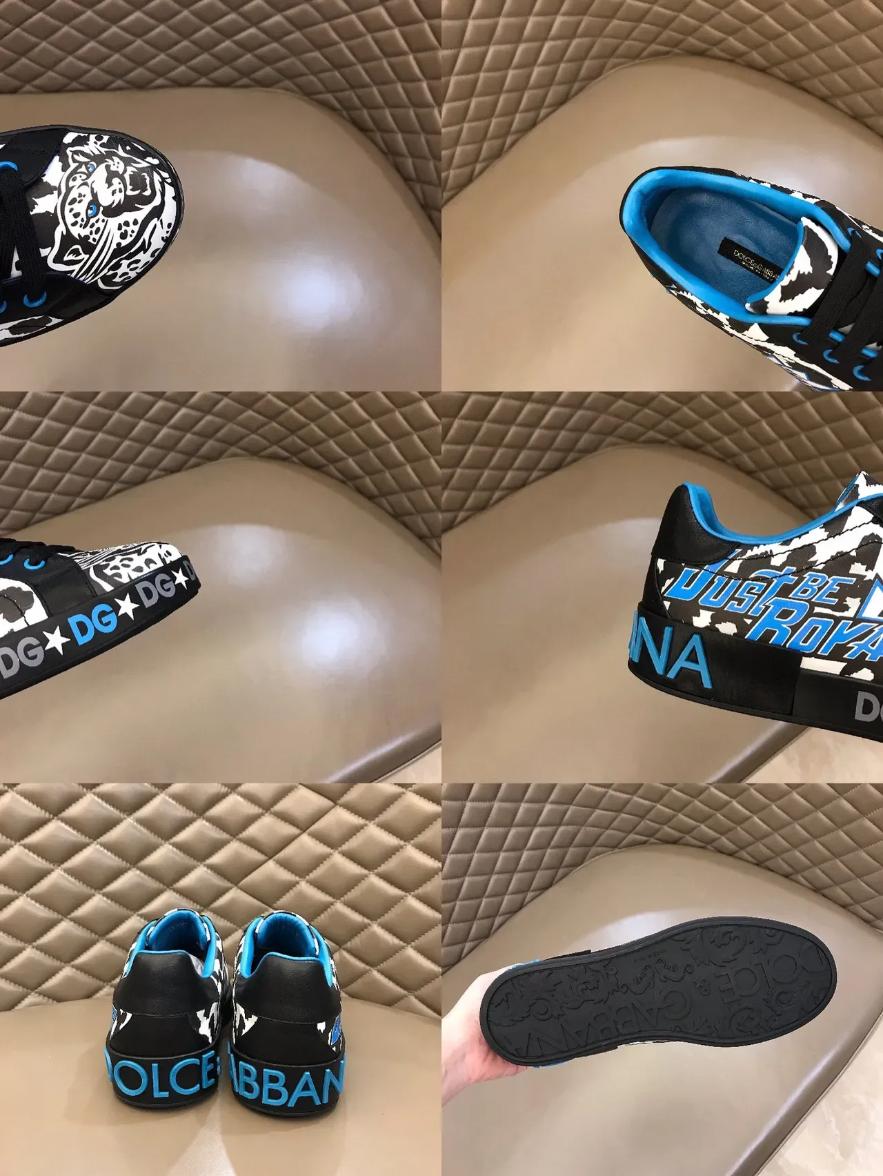 Dolce & Gabbana Just Be Royals Sneakers plateforme style de vie imprimé cow-print 2
