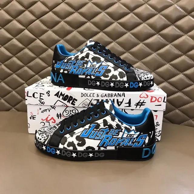 Dolce & Gabbana Just Be Royals Sneakers plateforme style de vie imprimé cow-print 7