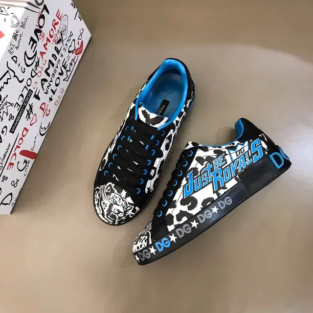 Dolce & Gabbana Just Be Royals Sneakers plateforme style de vie imprimé cow-print 8