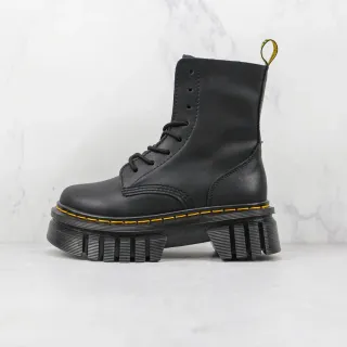 Dr. Martens Jadon negras amarillas suela de plataforma gruesa costura de welt botas Martin
