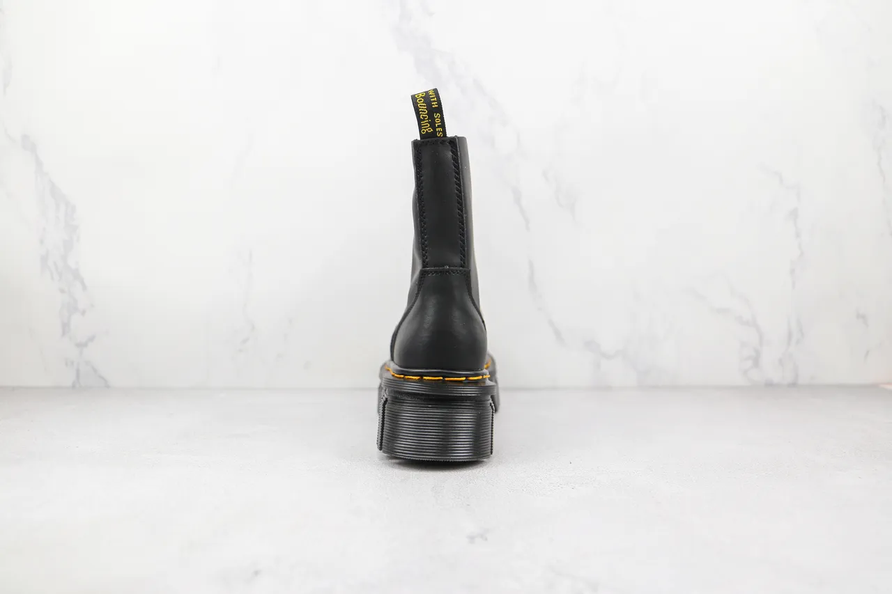 Dr. Martens Jadon negras amarillas suela de plataforma gruesa costura de welt botas Martin 9
