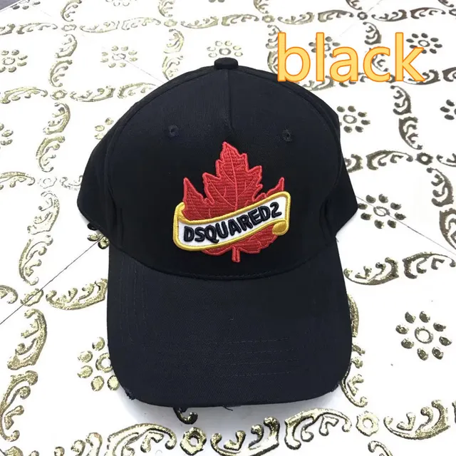 Dsquared2 ICON Feuille d'Érable Broderie Casquette Rouge de Baseball 3