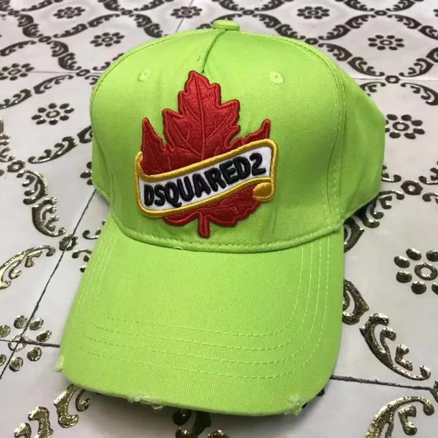 Dsquared2 ICON Feuille d'Érable Broderie Casquette Rouge de Baseball 4
