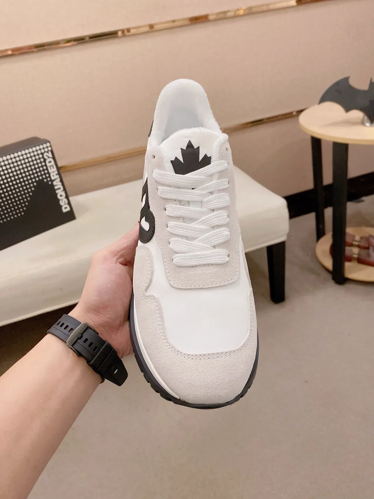 Dsquared2 ICON Off-White and Black Lifestyle Sneakers 2