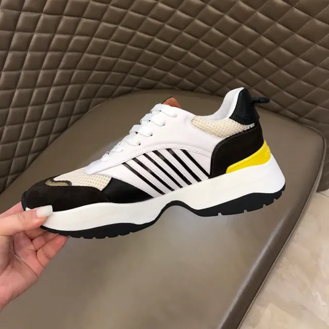 Dsquared2 ICON White Black Platform Sole Mixed-Material Upper Chunky Sneakers 3