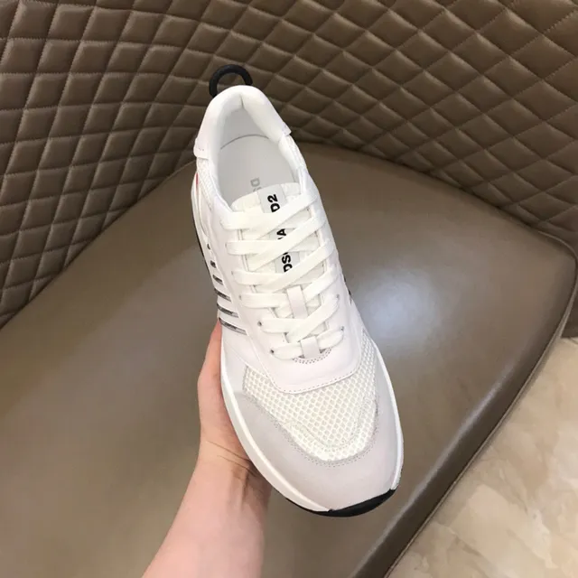 Dsquared2 ICON White Gray Red Lifestyle Sneakers 4