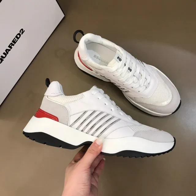 Dsquared2 ICON White Gray Red Lifestyle Sneakers 6