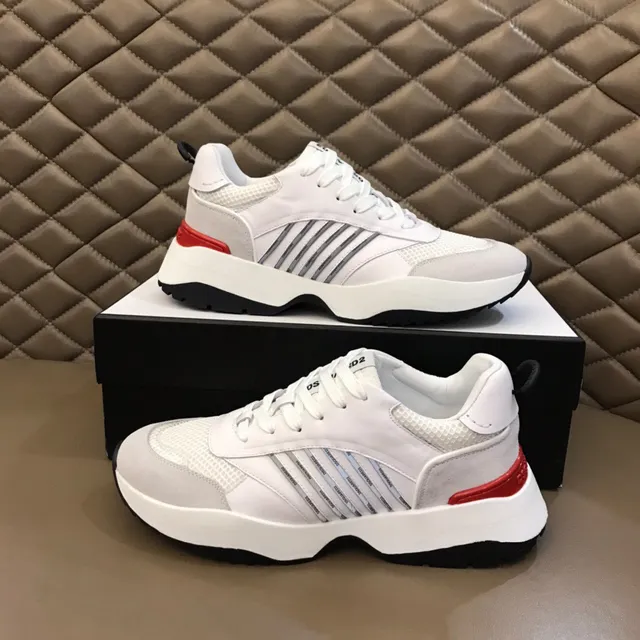Dsquared2 ICON White Gray Red Lifestyle Sneakers 7