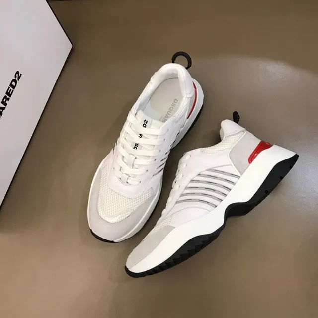 Dsquared2 ICON White Gray Red Lifestyle Sneakers 9