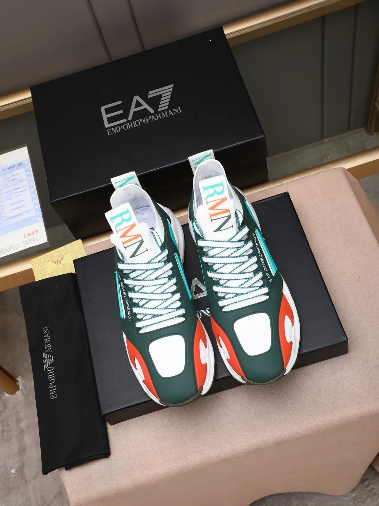 Emporio Armani EA7 Color-Blocked Sculpted Midsole Lifestyle Sneakers 2