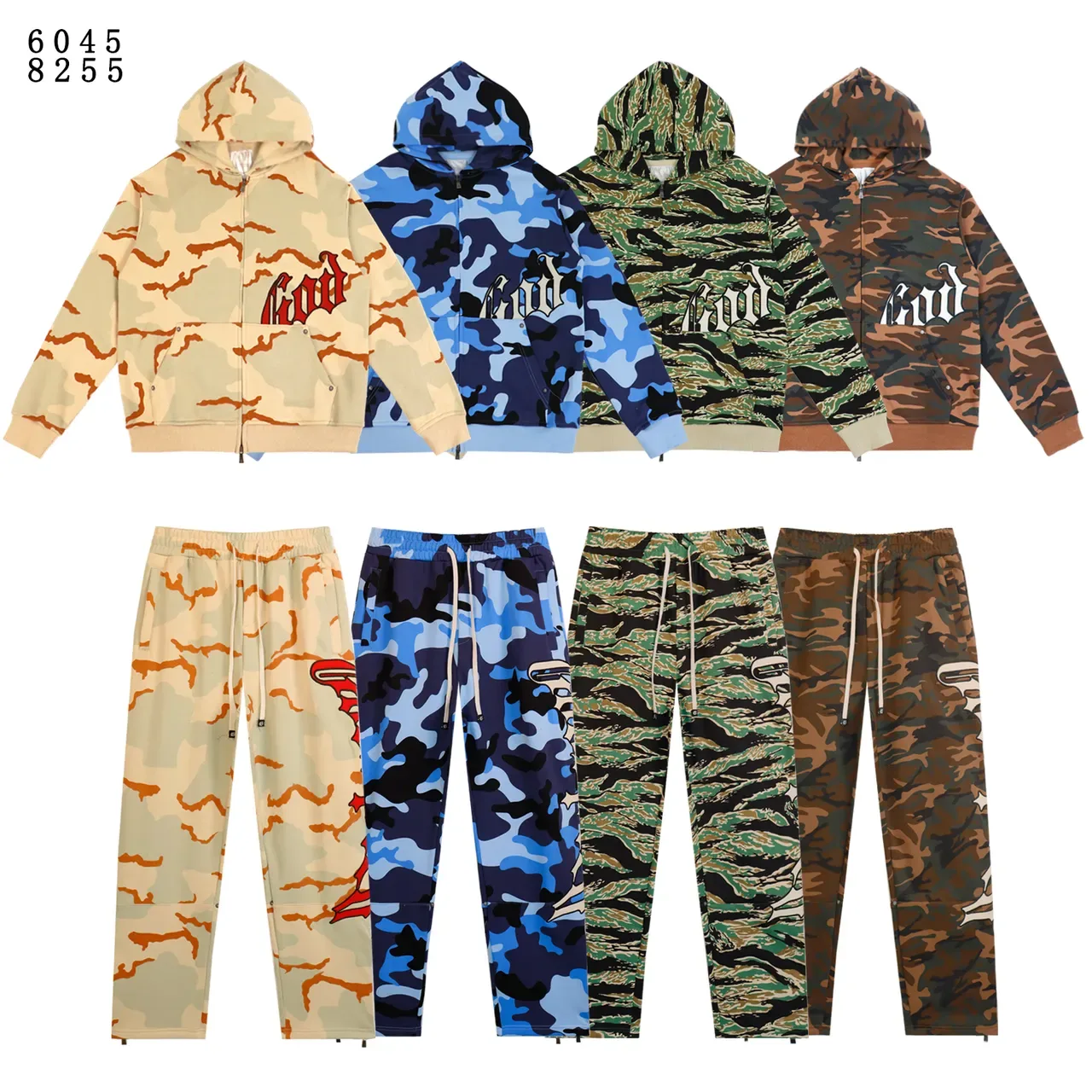 Fear of God Essentials Camouflage Full-Zip Hoodie 5