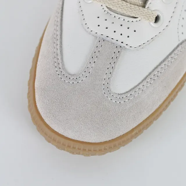 Fendi Beige Brown Perforated Leather Suede Toe Cap Lifestyle Sneakers 5