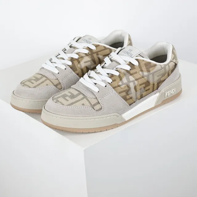 Fendi First Beige et Tan Monogram Chaussures Lifestyle 2