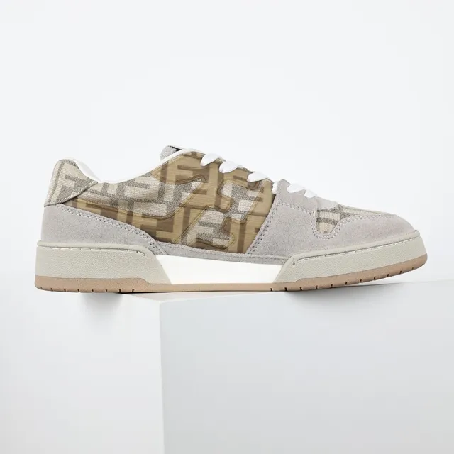 Fendi First Beige et Tan Monogram Chaussures Lifestyle 7