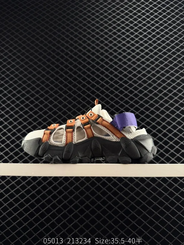 Fila Fusion Bianco San White Black Orange Purple Casual Sandals 9
