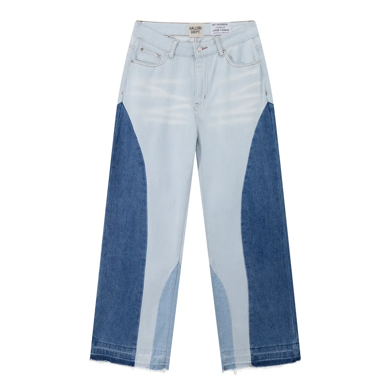 Gallery Dept Color-Blocked Wide-Leg Patchwork Denim Jeans 2