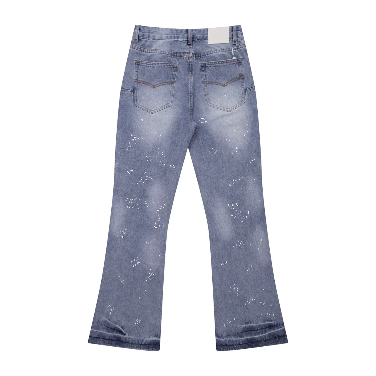 Gallery Dept Distressed Paint-Splatter Flared Jeans 3