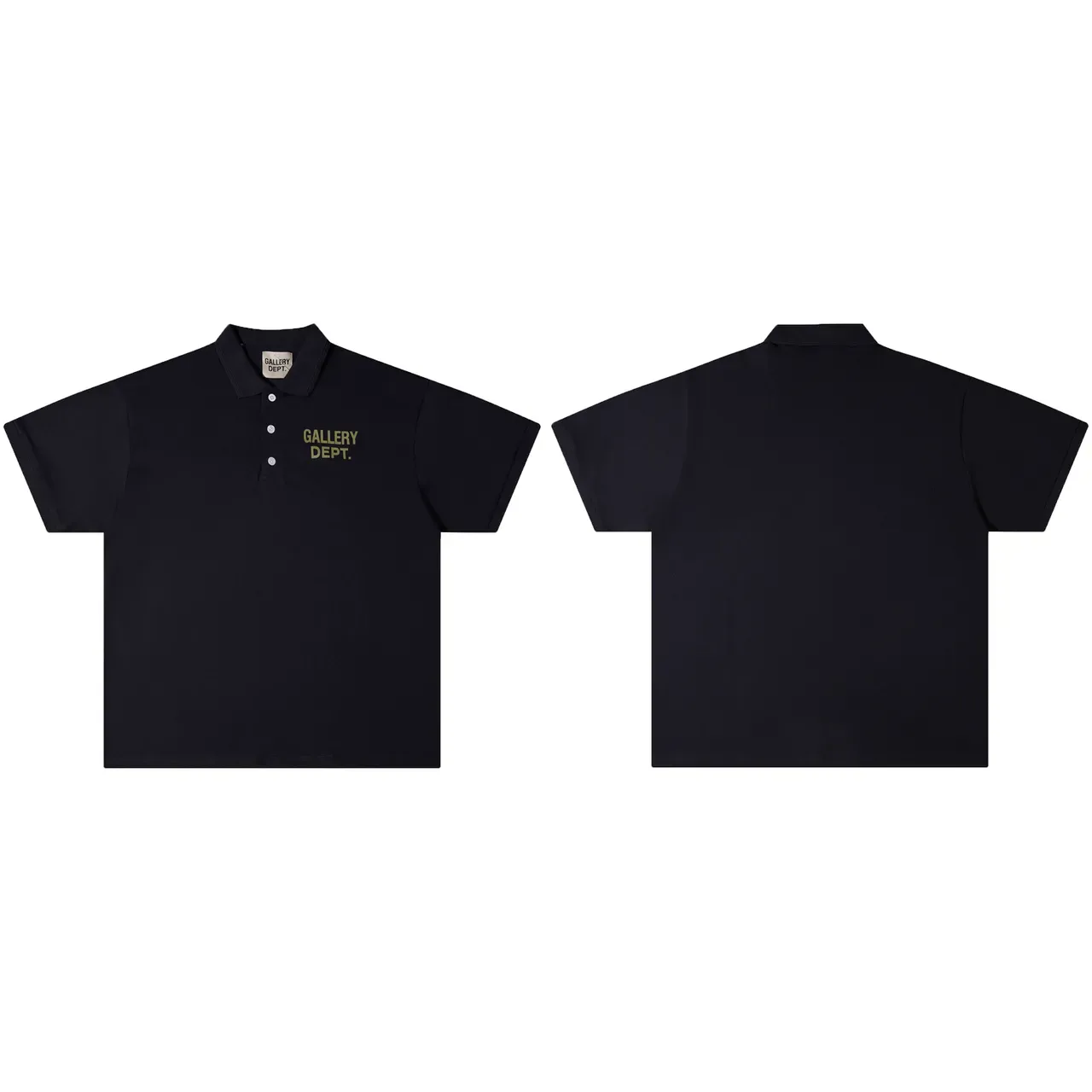 Gallery Dept Embroidered Logo Black Navy Polo Shirt 2
