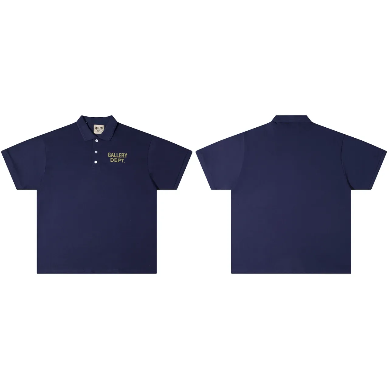 Gallery Dept Embroidered Logo Black Navy Polo Shirt 3