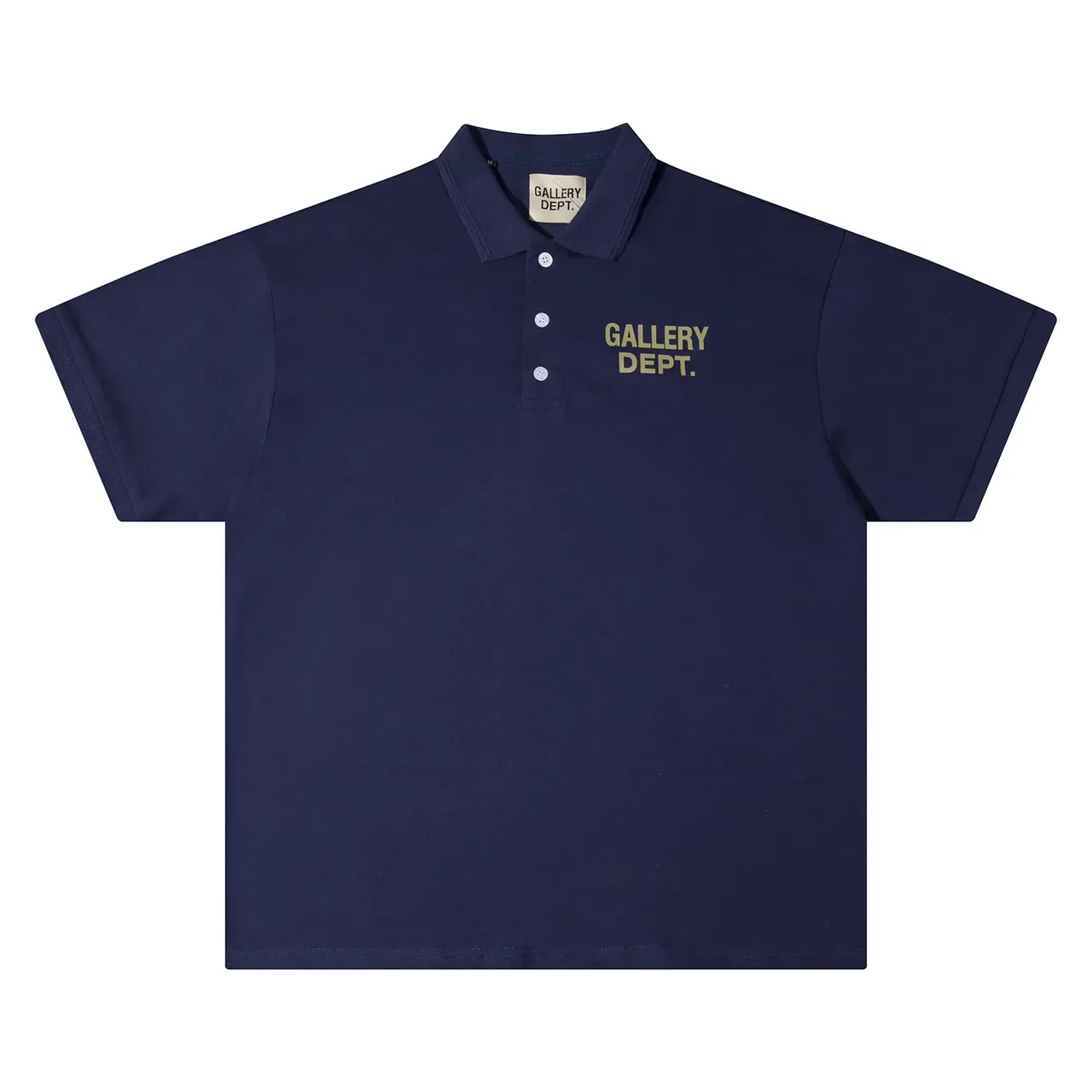 Gallery Dept Embroidered Logo Black Navy Polo Shirt 4