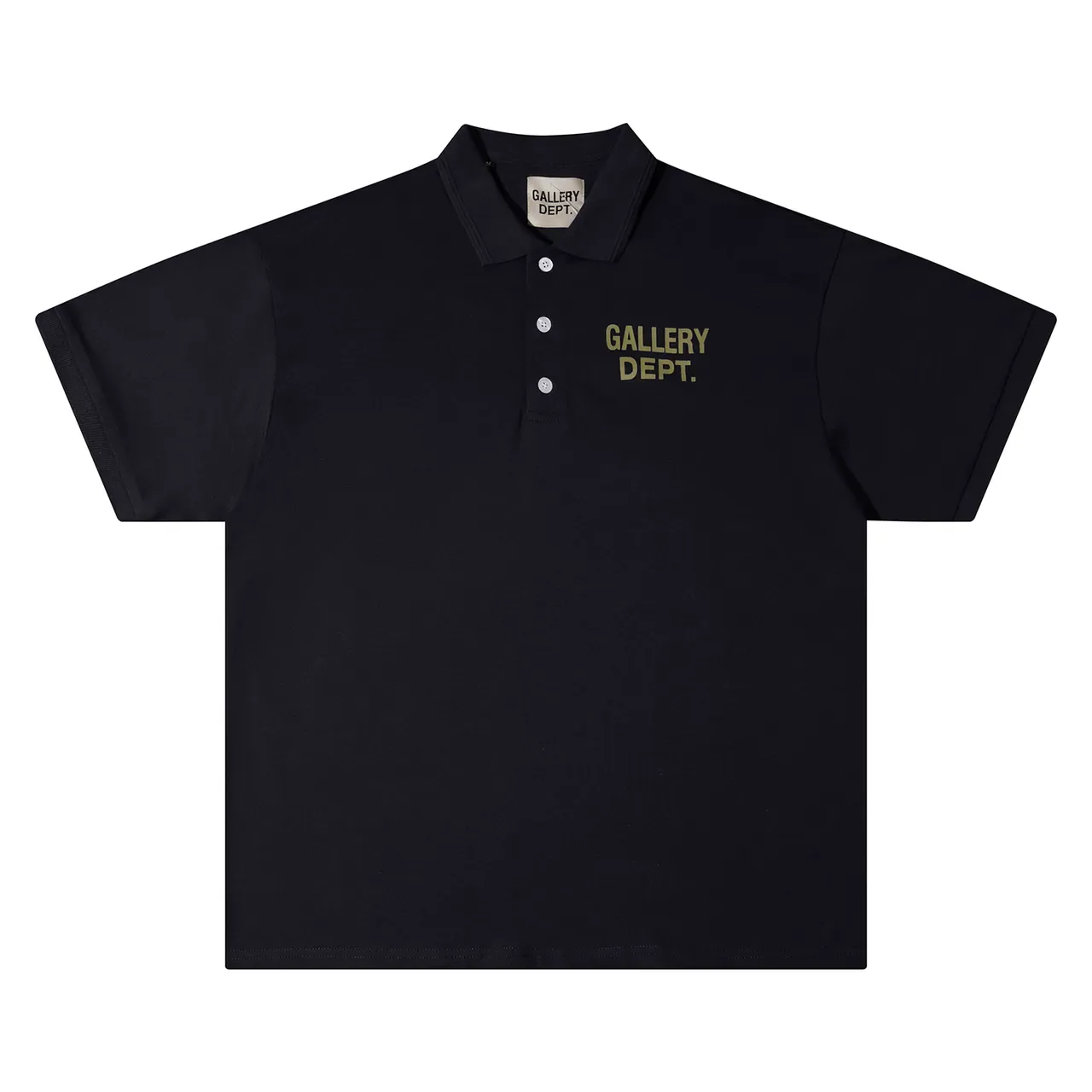 Gallery Dept Embroidered Logo Black Navy Polo Shirt 6