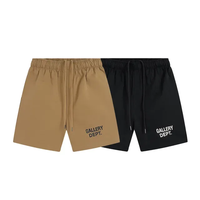 Gallery Dept Logo-Embroidered Elastic Waist Shorts 4
