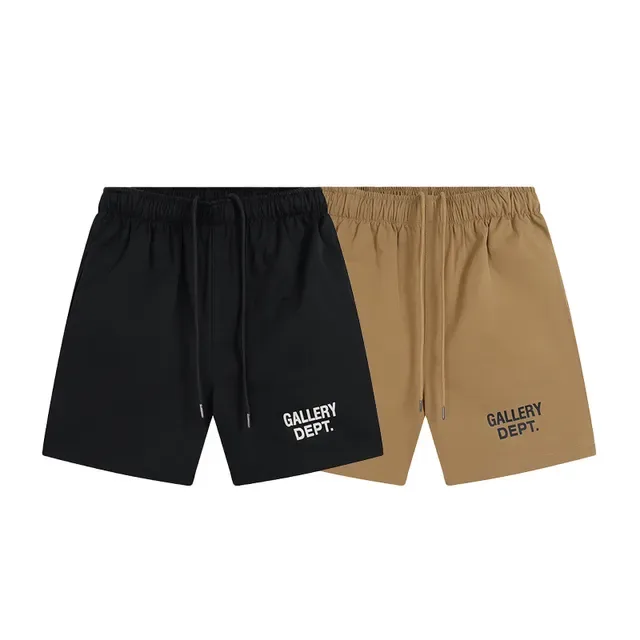 Gallery Dept Logo-Embroidered Elastic Waist Shorts 5