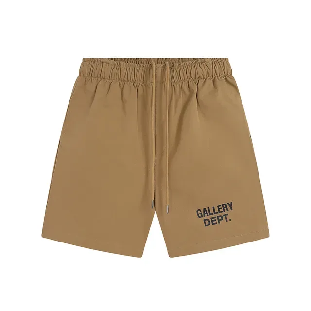 Gallery Dept Logo-Embroidered Elastic Waist Shorts 8