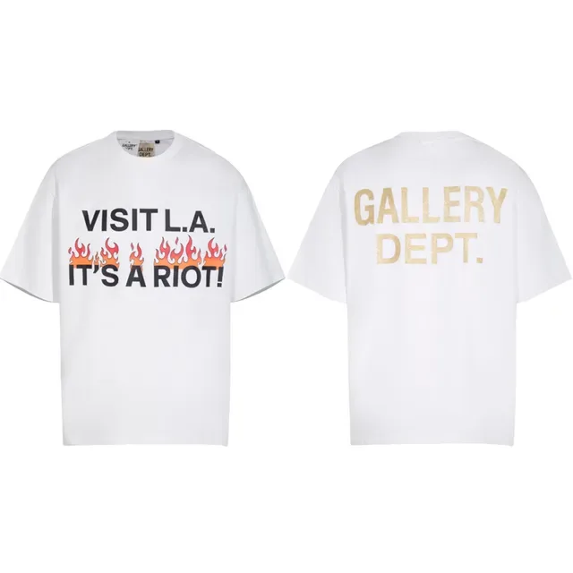 Gallery Dept Visit L.A. It's A Riot Flame Graphic T-Shirt 3
