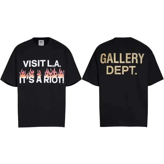 Gallery Dept Visit L.A. It's A Riot Flame Graphic T-Shirt 4