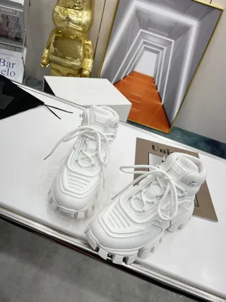 All-White High-Top Chunky Sneaker 2