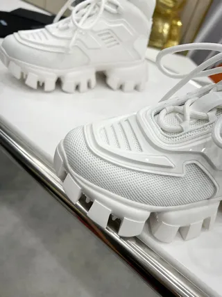 All-White High-Top Chunky Sneaker 4