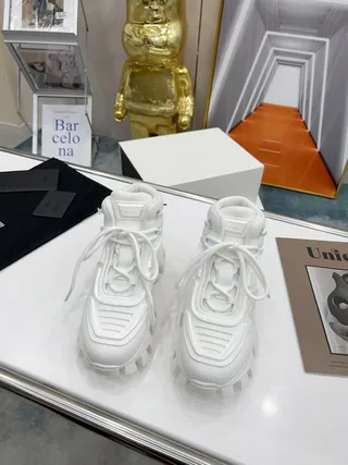 All-White High-Top Chunky Sneaker 5