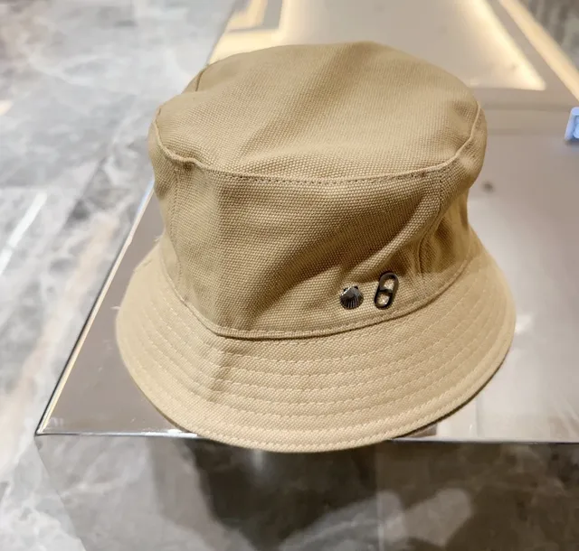 Beige Silver Woven Canvas Texture Structured Panel Crown Bucket Hat 2