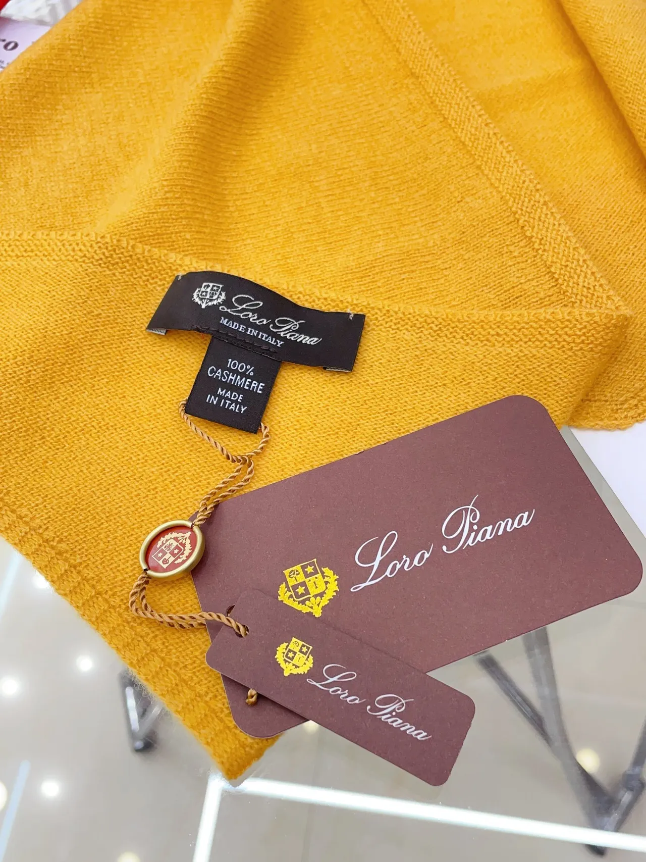 Beige Yellow Ribbed Knit Embroidered Tiger Patch Beanie 6