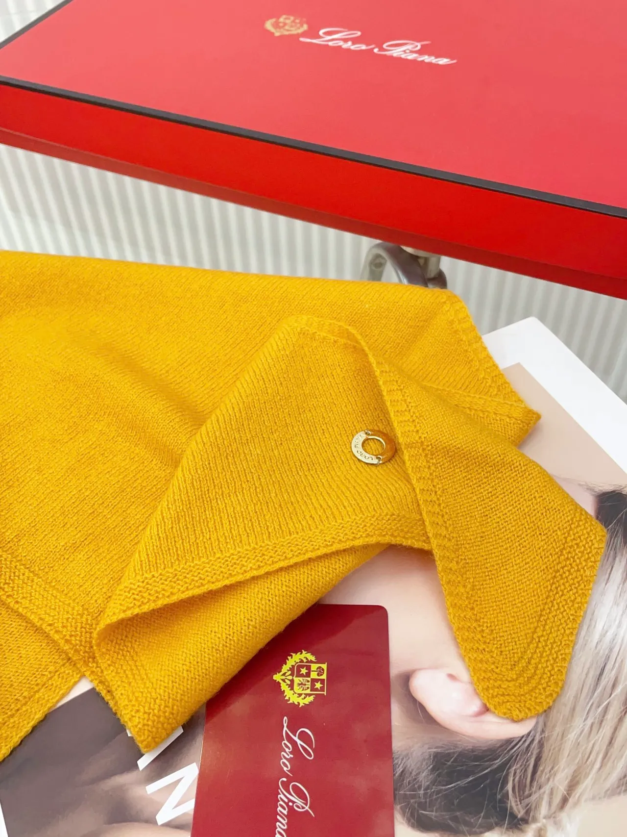 Beige Yellow Ribbed Knit Embroidered Tiger Patch Beanie 7