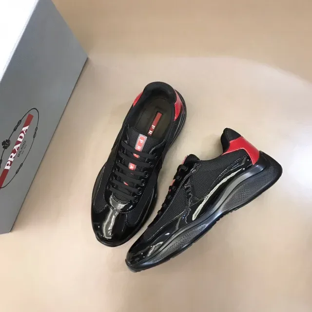 Black and Red Patent Accent Lifestyle Sneaker 8